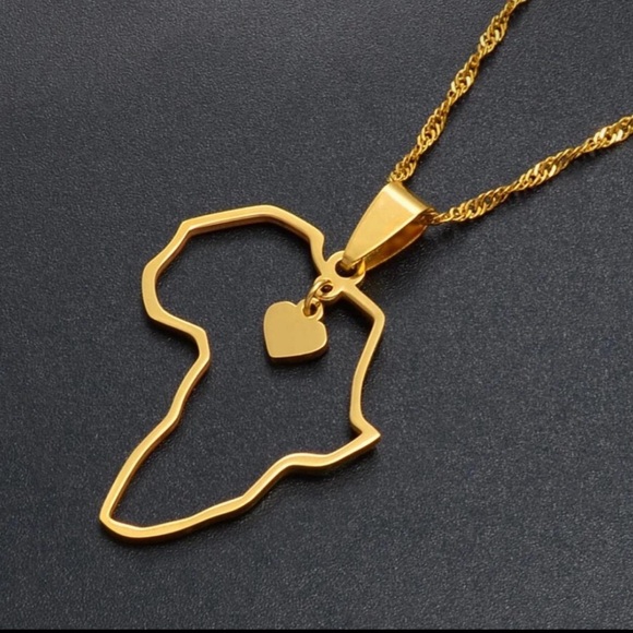 Africa heart necklace - Picture 4 of 4